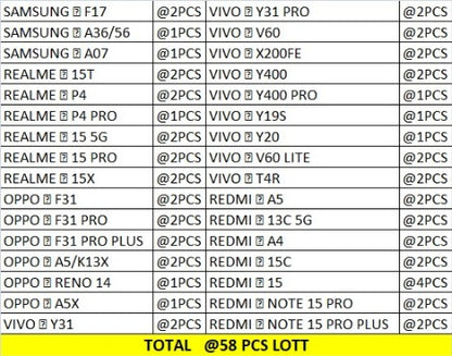 CAR BRAND CASE 58 PCS LOTT (58pc*53=3074/-)
